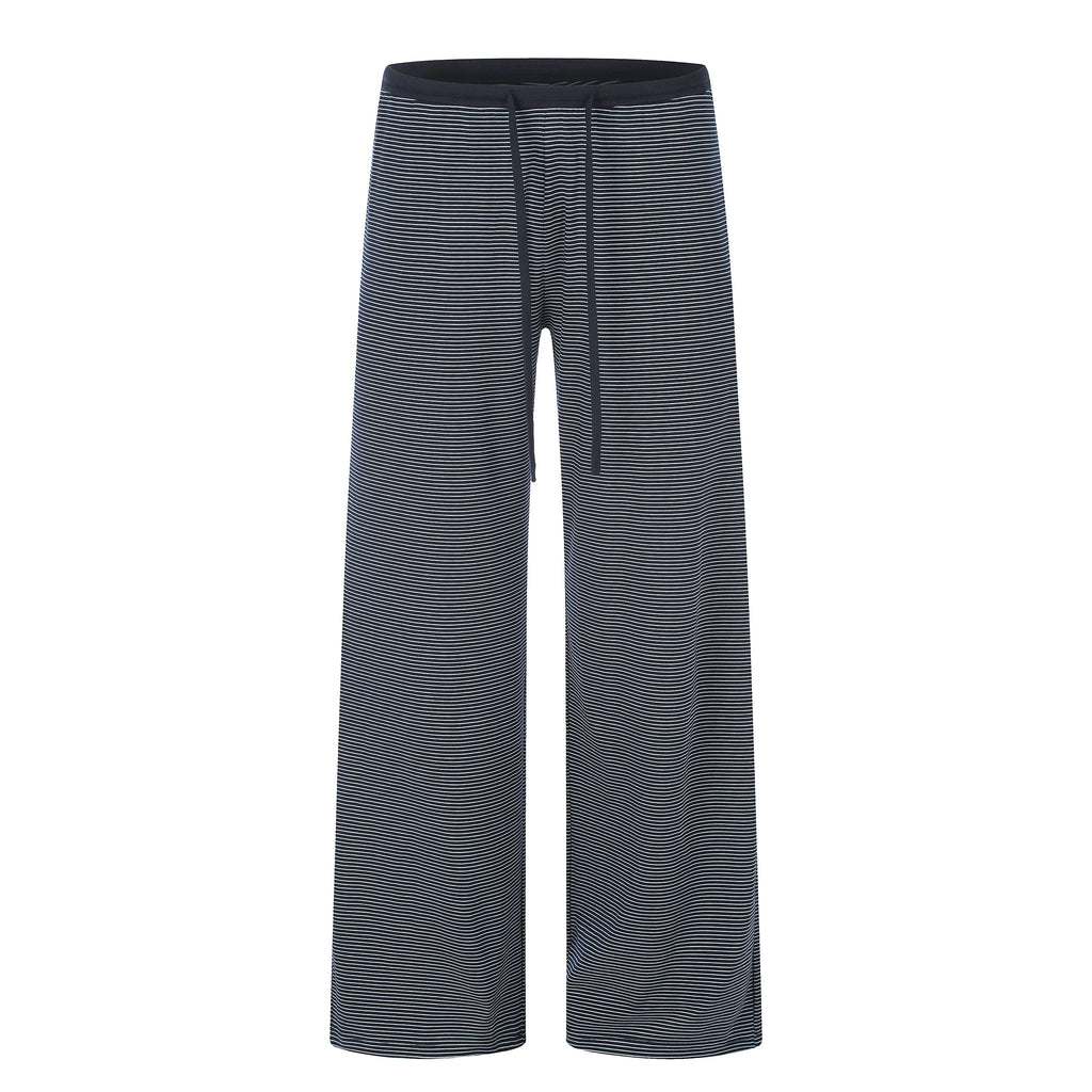 MADWITCH STRIPED LYOCELL WIDE-LEG TROUSERS #CN61103