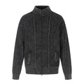 MADWITCH CABLE-KNIT ZIP-UP CARDIGAN #GPMYC022