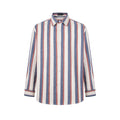 MADWITCH RED-AND-BLUE STRIPED OVERSIZED SHIRT #B302