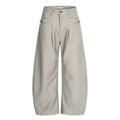 MADWIT PLEATED HERRINGBONE WIDE TROUSERS #HK6959