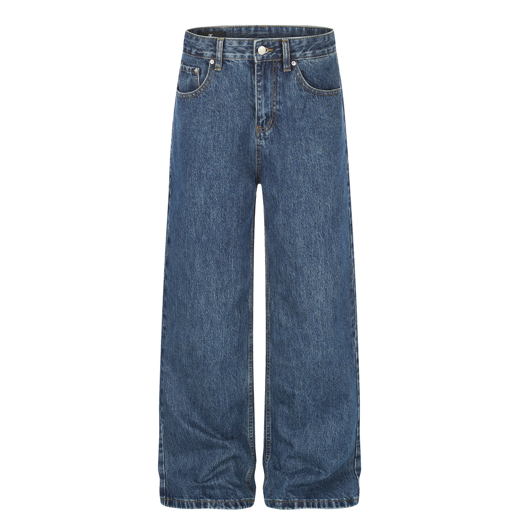 MADWITCH CLASSIC WASHED RELAXED WIDE-LEG JEANS #G60075