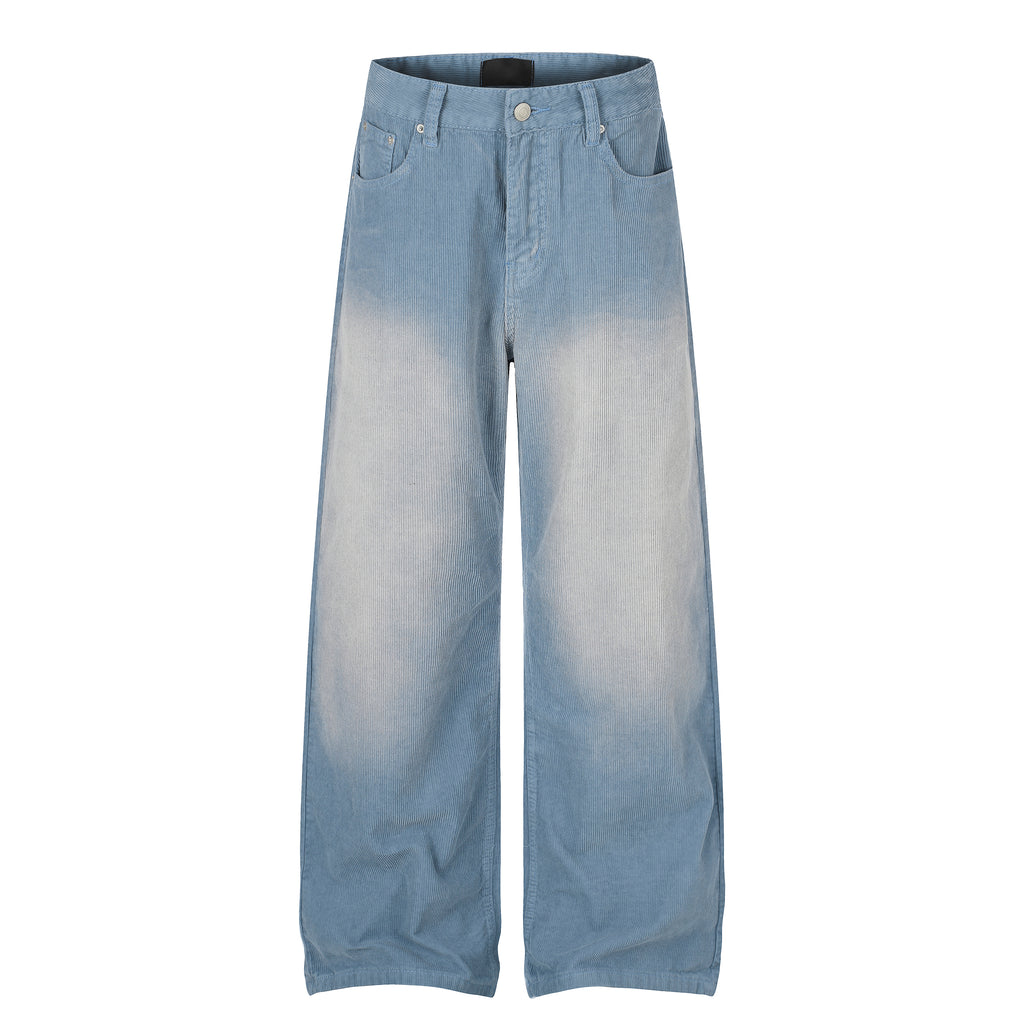 MADWITCH GRADIENT WASHED CORDUROY WIDE-LEG JEANS #G60130