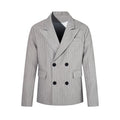 MADWITCH PINSTRIPE DOUBLE-BREASTED OVERSIZED BLAZER #AW26130
