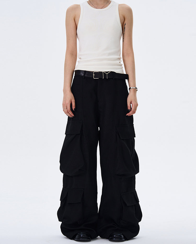 MADWITCH BAGGY WIDE-LEG WORK PANTS #C5604