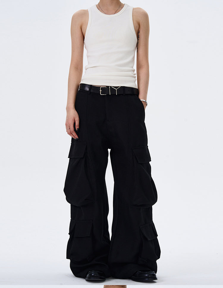 MADWITCH BAGGY WIDE-LEG WORK PANTS #C5604