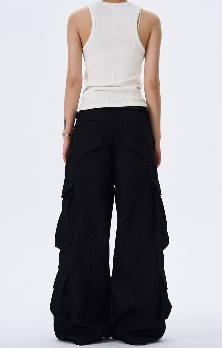 MADWITCH BAGGY WIDE-LEG WORK PANTS #C5604