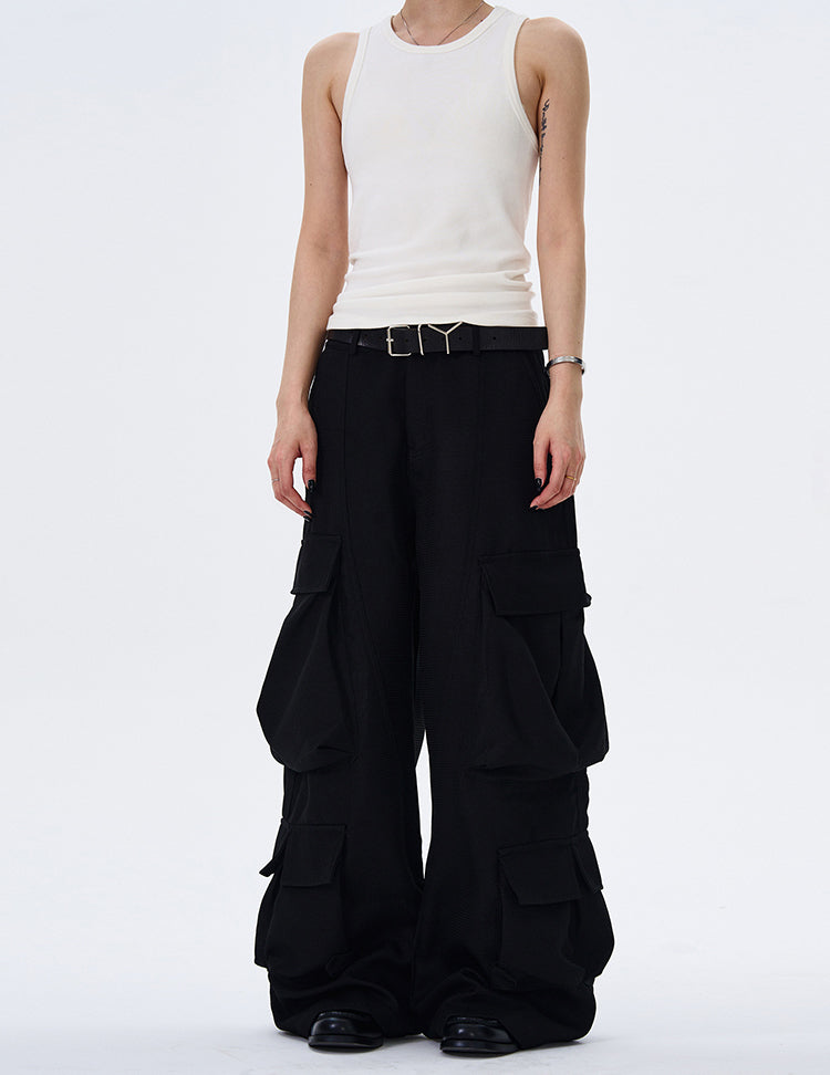 MADWITCH BAGGY WIDE-LEG WORK PANTS #C5604