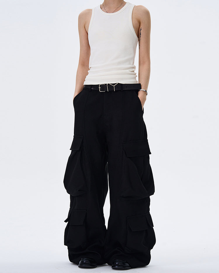 MADWITCH BAGGY WIDE-LEG WORK PANTS #C5604