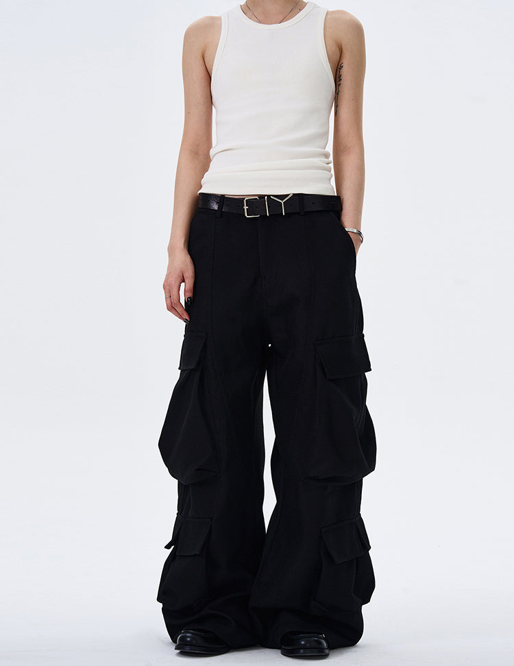 MADWITCH BAGGY WIDE-LEG WORK PANTS #C5604