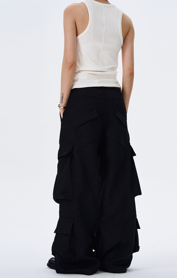 MADWITCH BAGGY WIDE-LEG WORK PANTS #C5604