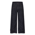 MADWITCH DECONSTRUCTED RAW-DENIM WIDE-LEG JEANS #2026380