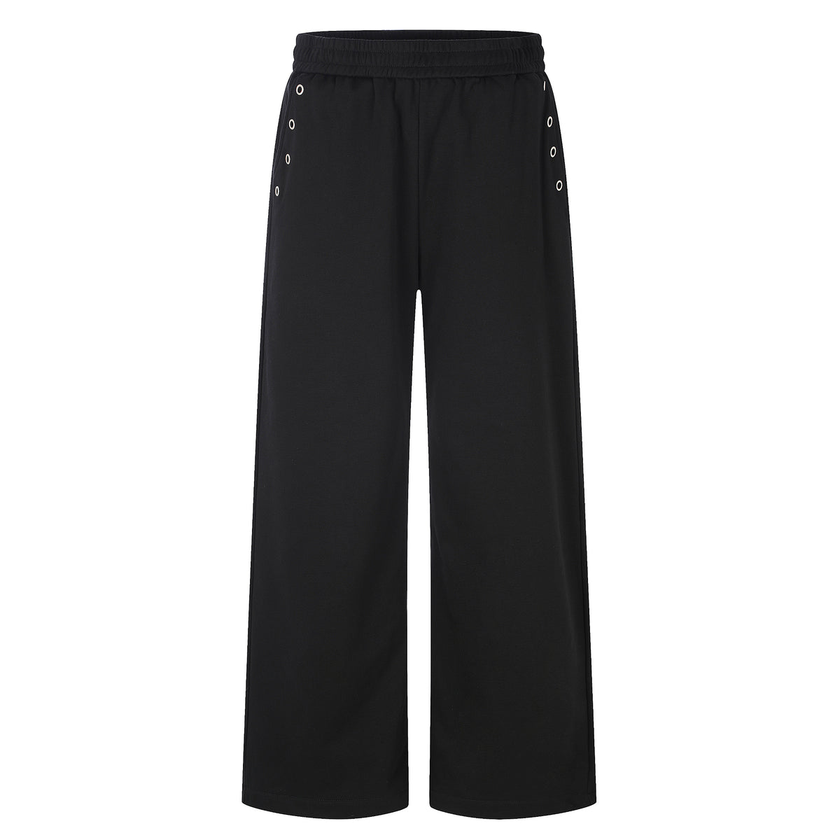 MADWITCH EYELET STUDDED WIDE-LEG SWEATPANTS #CK61109