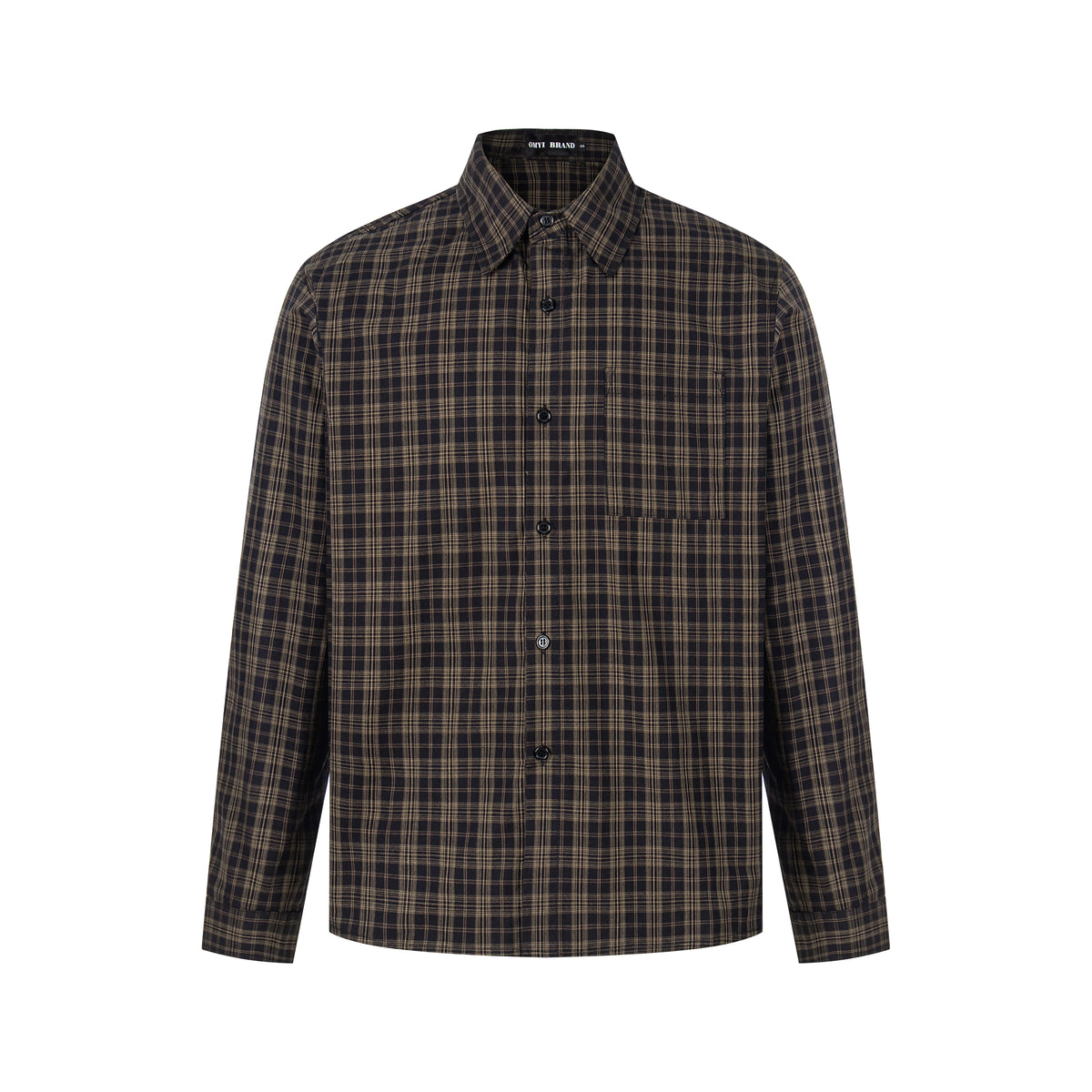 MADWITCH PLAID RELAXED-FIT CASUAL SHIRT #CR6256