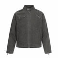 MADWITCH PATCHWORK CROPPED WORK JACKET #CW1325