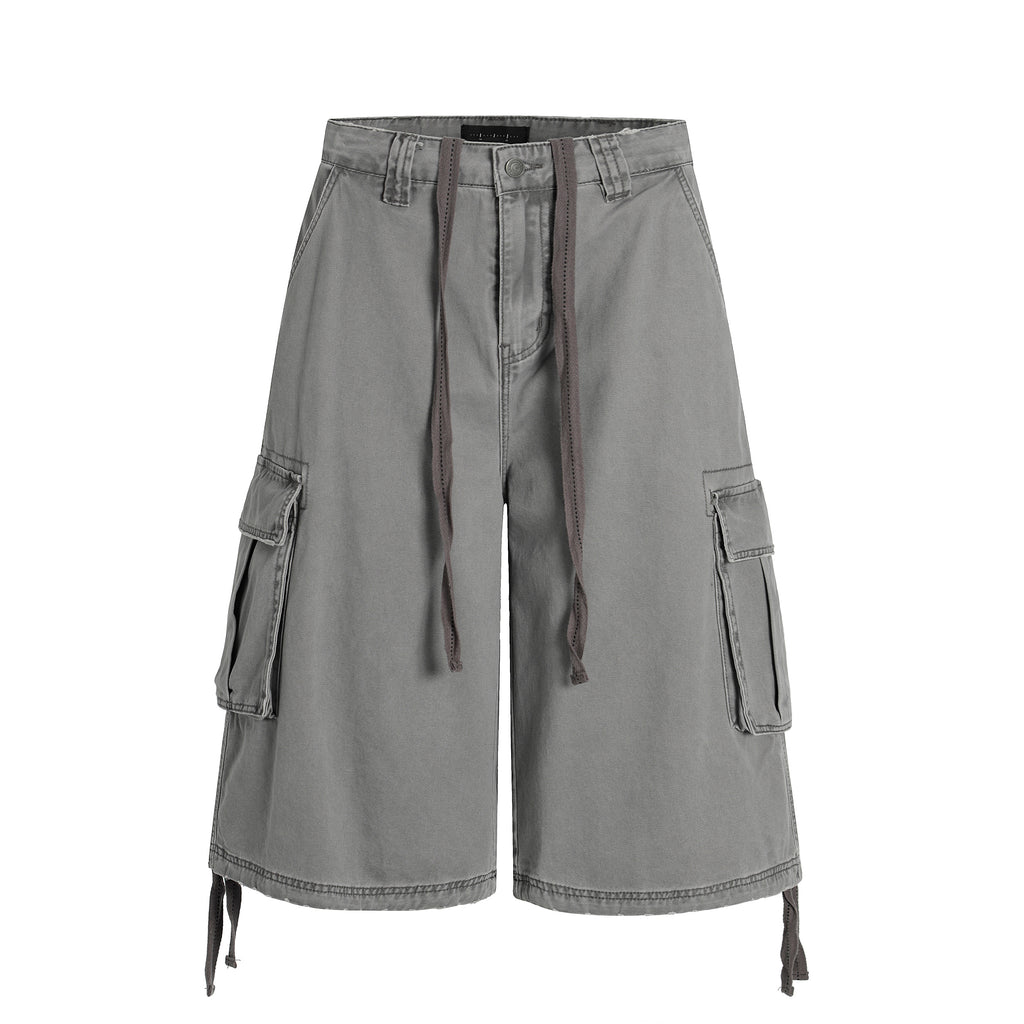 MADWITCH DRAWSTRING CARGO CROP PANTS #CK3510D