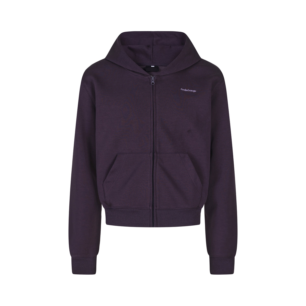 MADWITCH EMBROIDERED CROPPED ZIP HOODIE #2026756