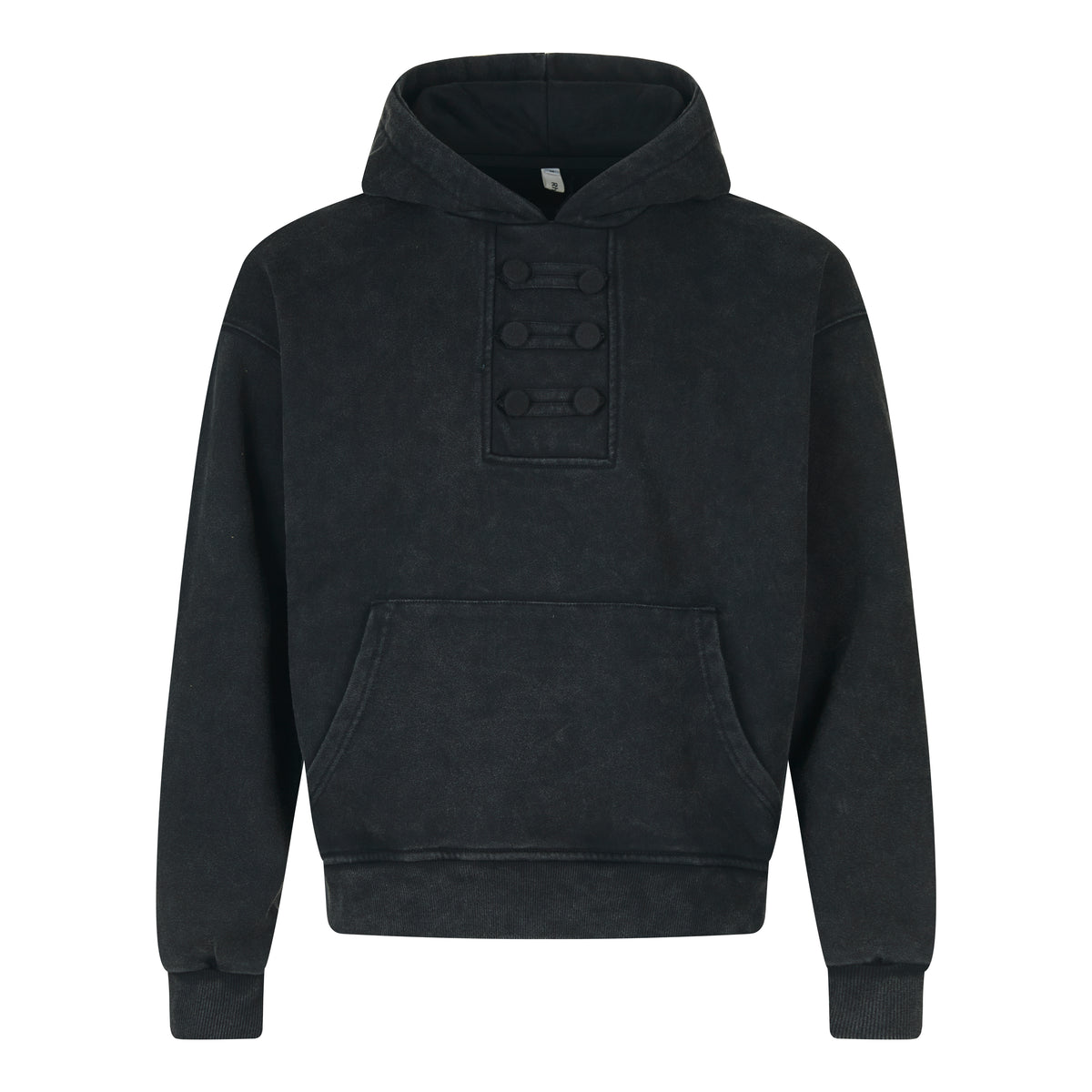 MADWITCH HEAVYWEIGHT WASHED NAPOLEON-BUTTON HOODIE #L2026604