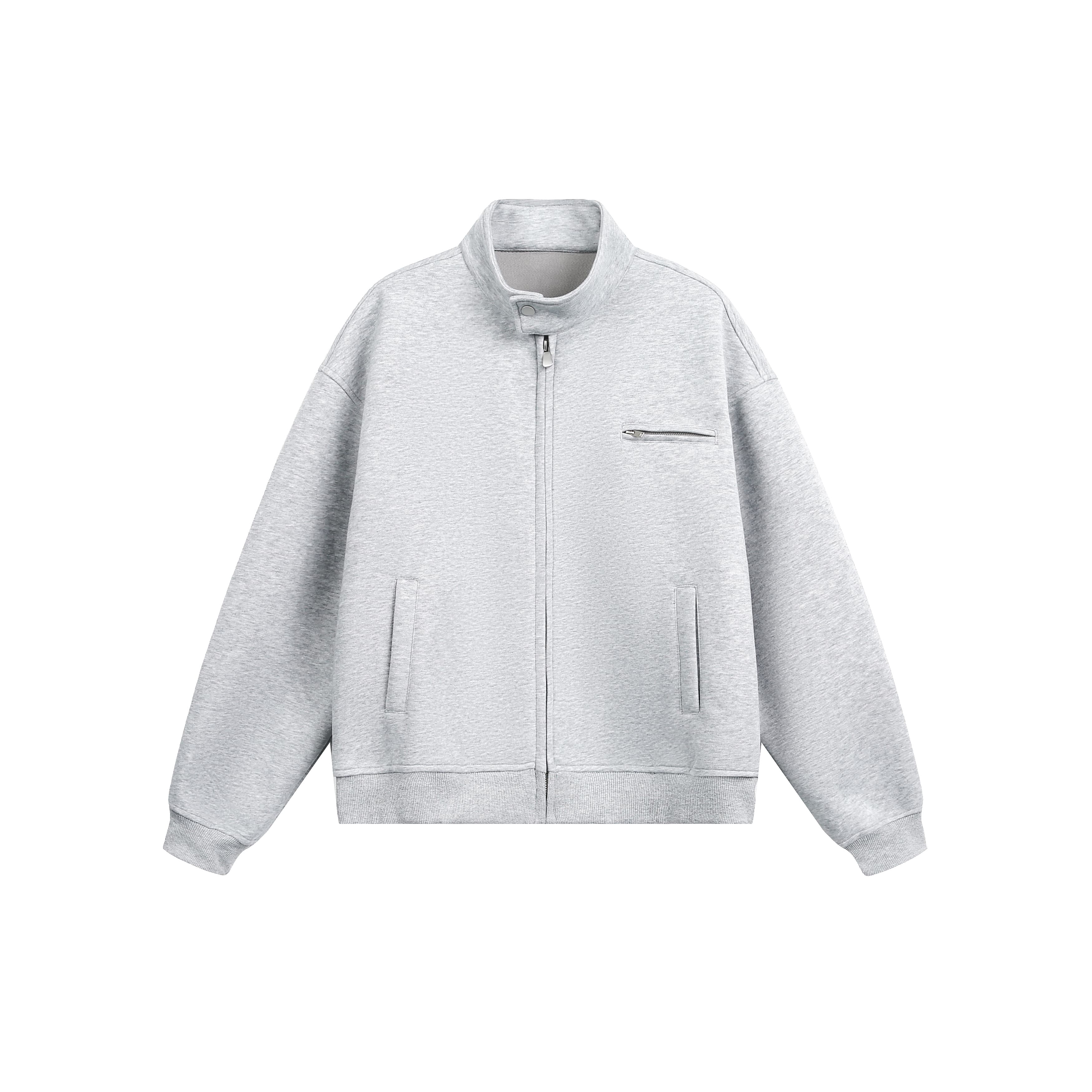 MADWITCH UNISEX MINIMALIST STAND COLLAR JACKET #AB1080