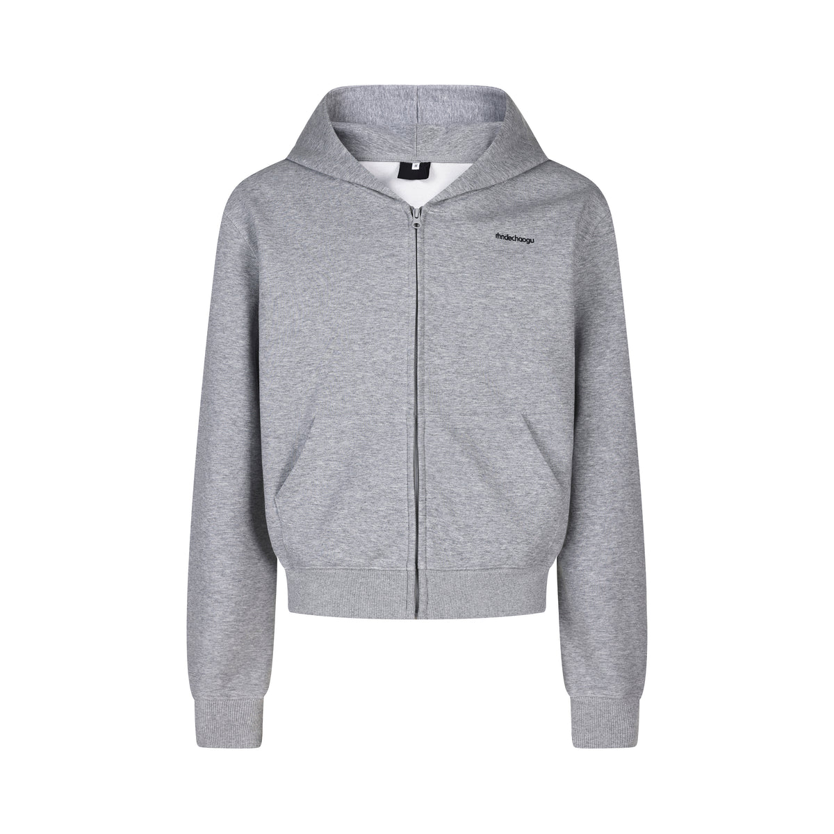 MADWITCH EMBROIDERED CROPPED ZIP HOODIE #2026756