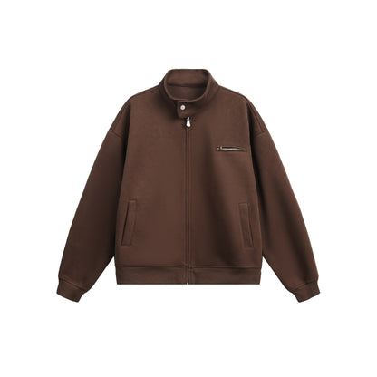MADWITCH UNISEX MINIMALIST STAND COLLAR JACKET #AB1080