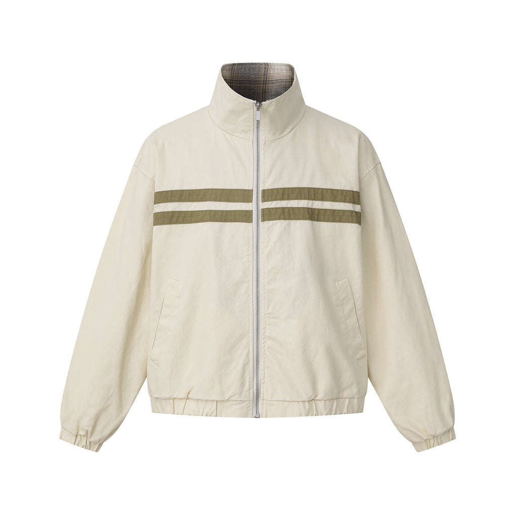 MADWITCH RETRO STRIPED TRACK JACKET #N2111
