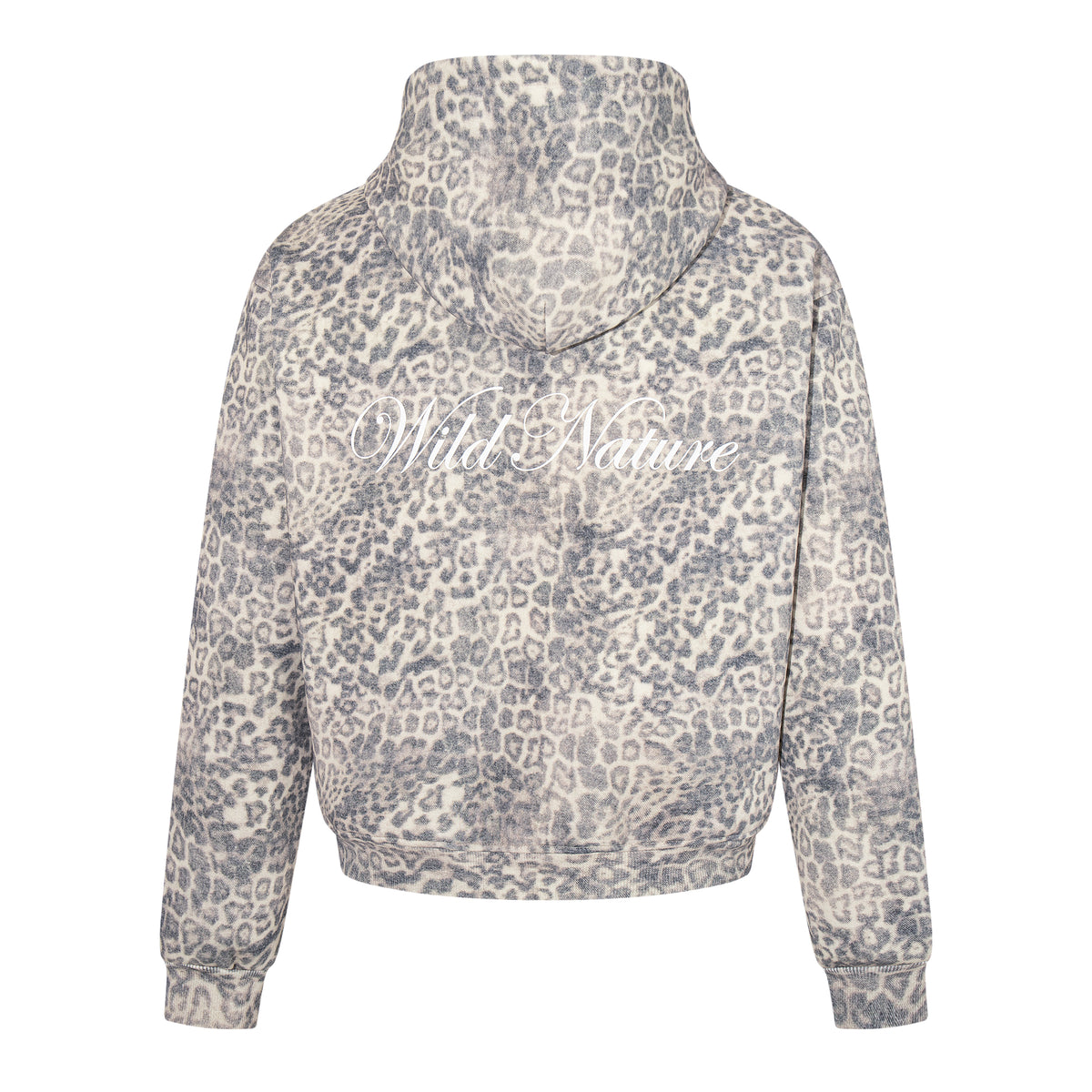 MADWITCH FADED LEOPARD-PRINT OVERSIZED ZIP HOODIE #AW26192