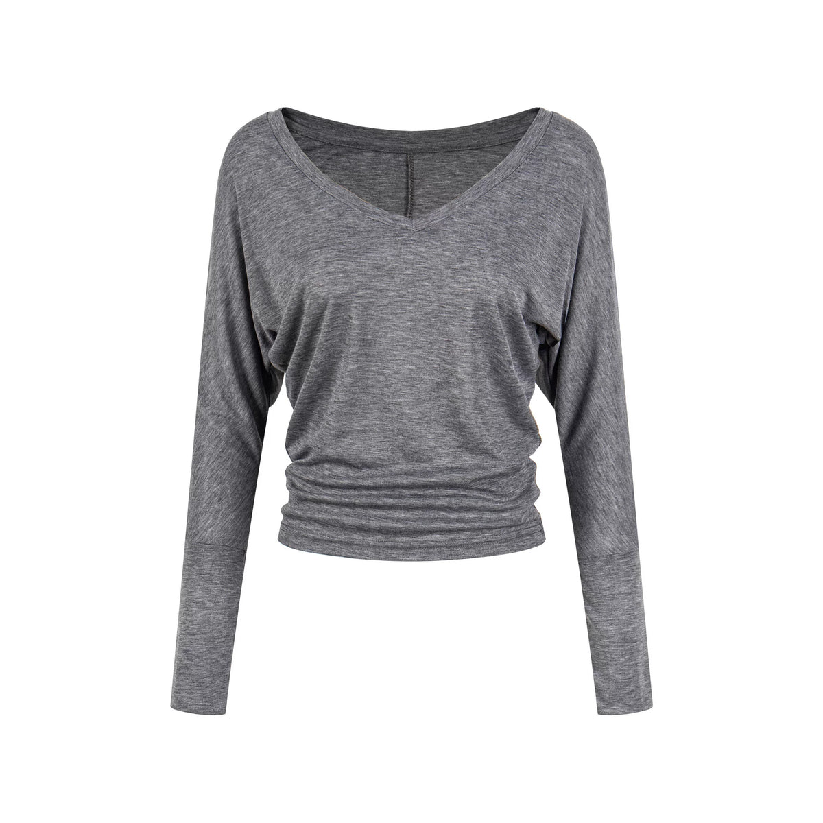 MADWITCH LYOCELL SEAMED V-NECK TEE #G26507