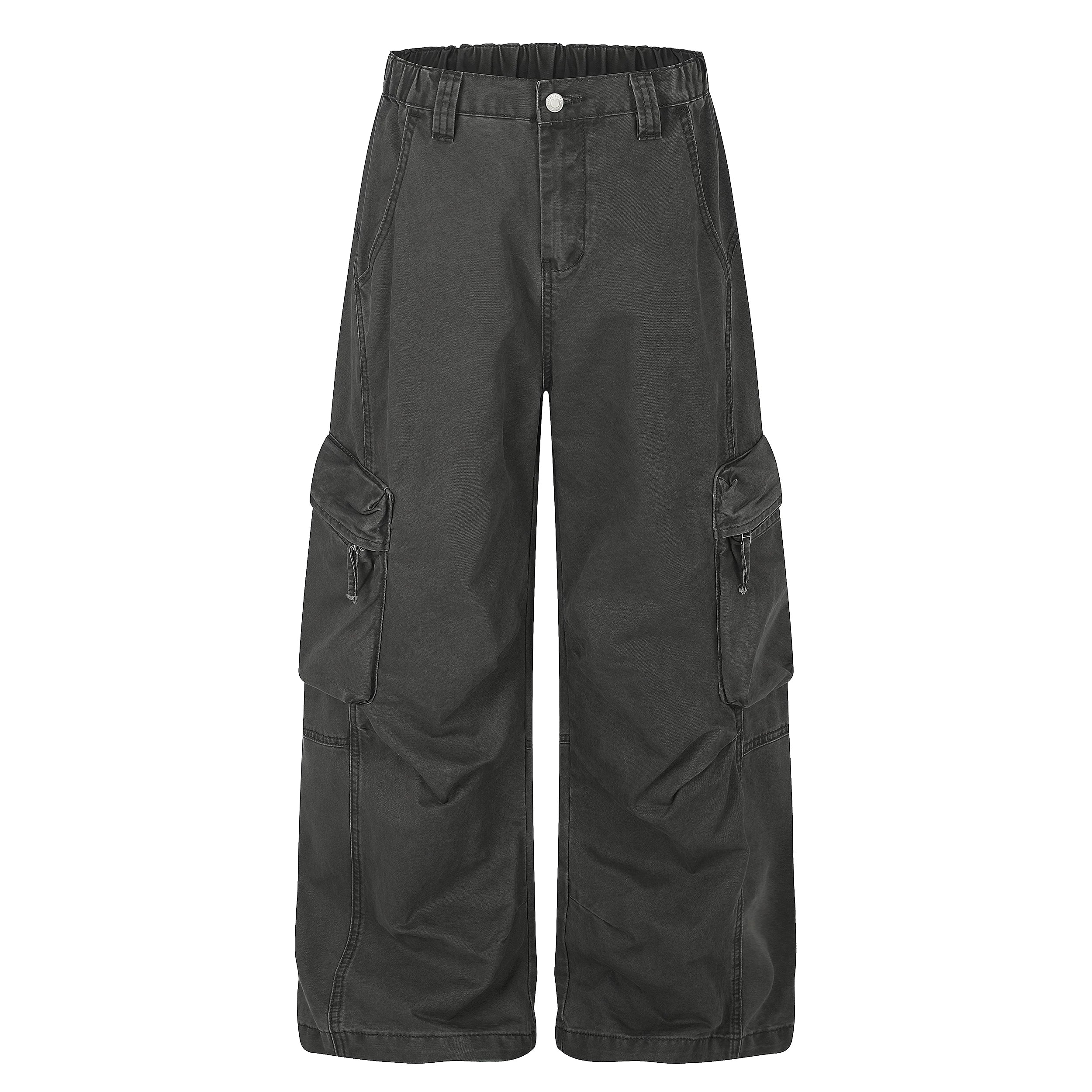 MADWITCH WASHED MULTI-POCKET CARGO PANTS #Z072
