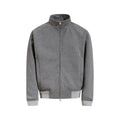 MADWITCH COLOR-BLOCK STAND-COLLAR RELAXED ZIP JACKET #AT605