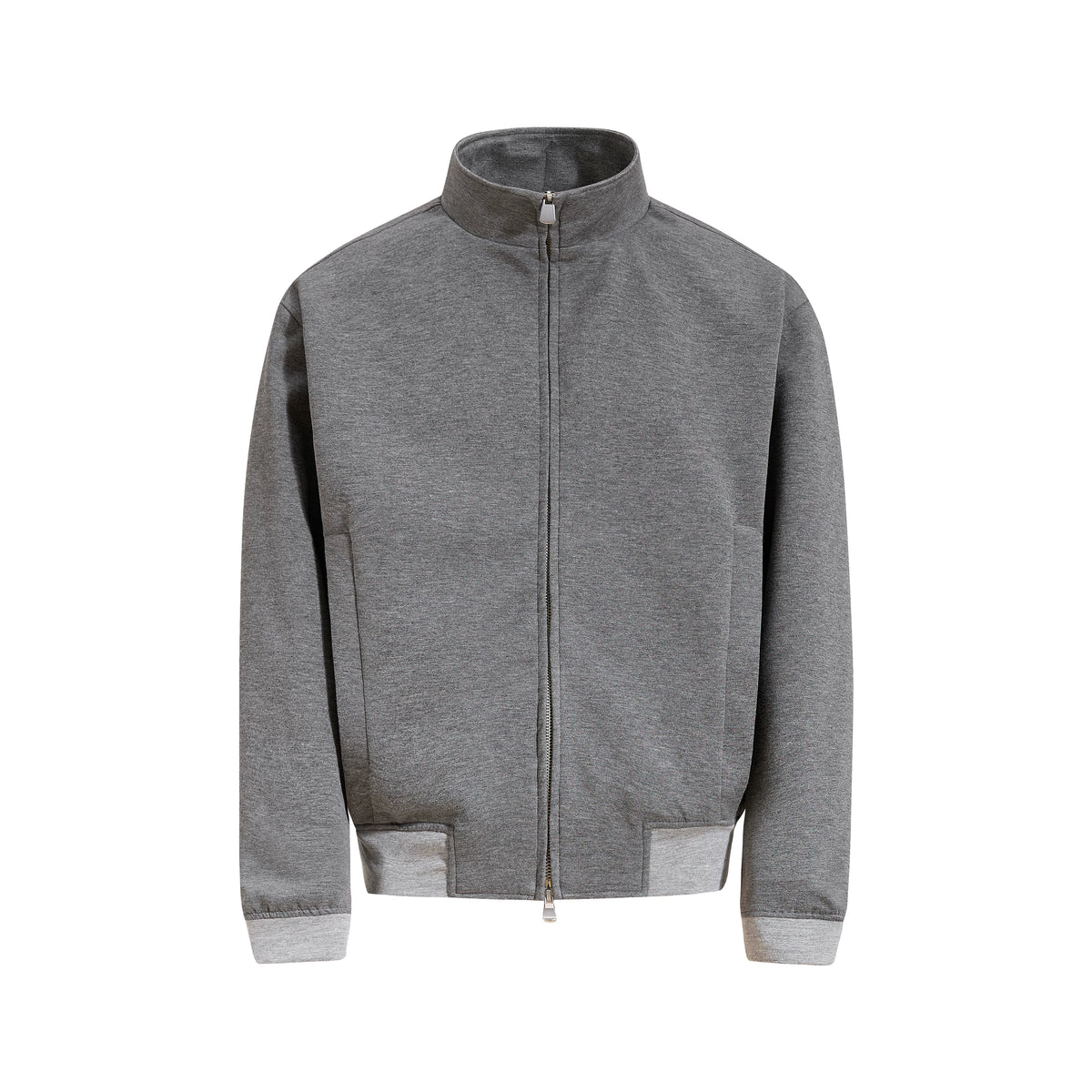 MADWITCH COLOR-BLOCK STAND-COLLAR RELAXED ZIP JACKET #AT605