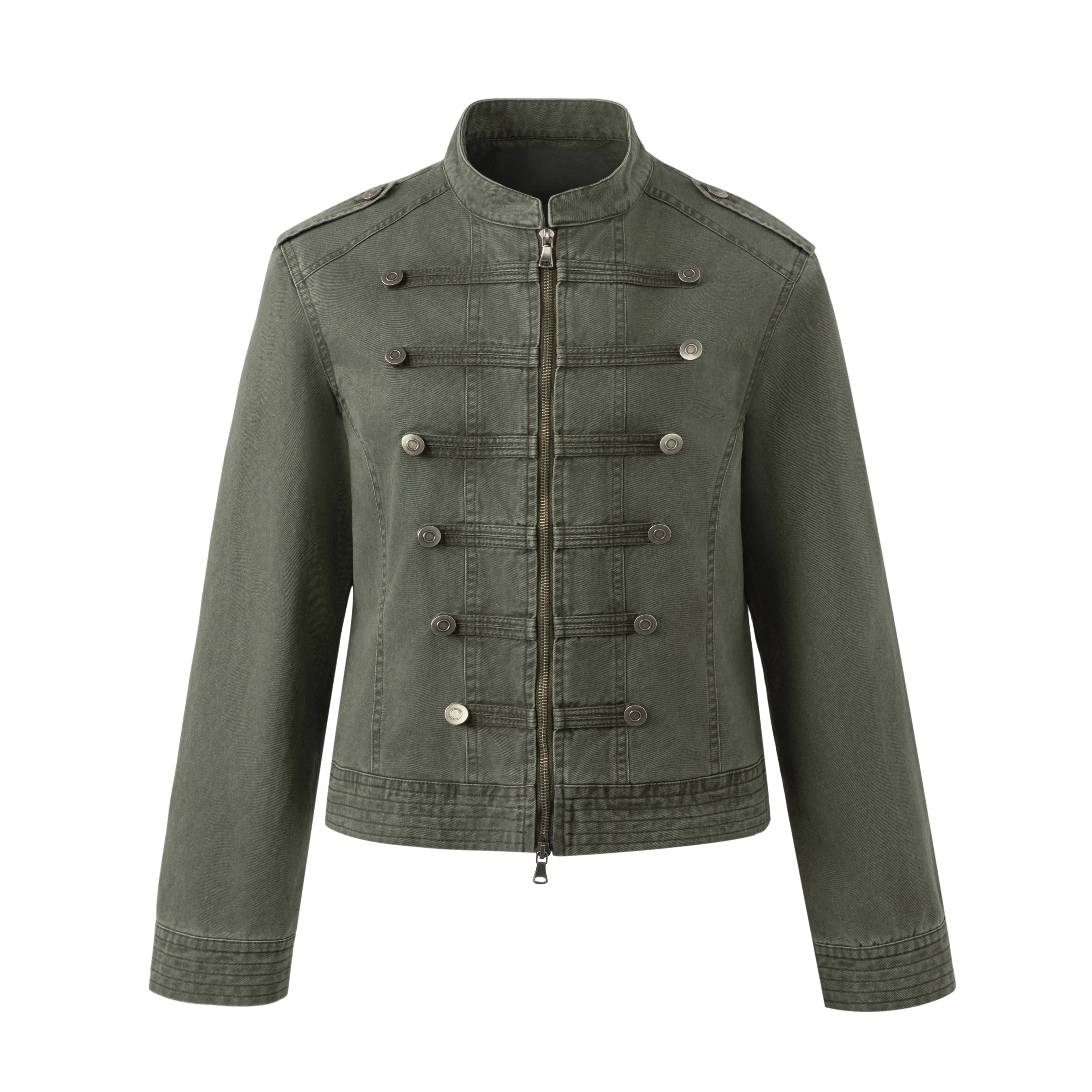 MADWITCH WASHED NAPOLEON STAND-COLLAR JACKET #26W60
