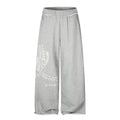 MADWITCH DISTRESSED GRAPHIC WIDE-LEG SWEATPANTS #C1035