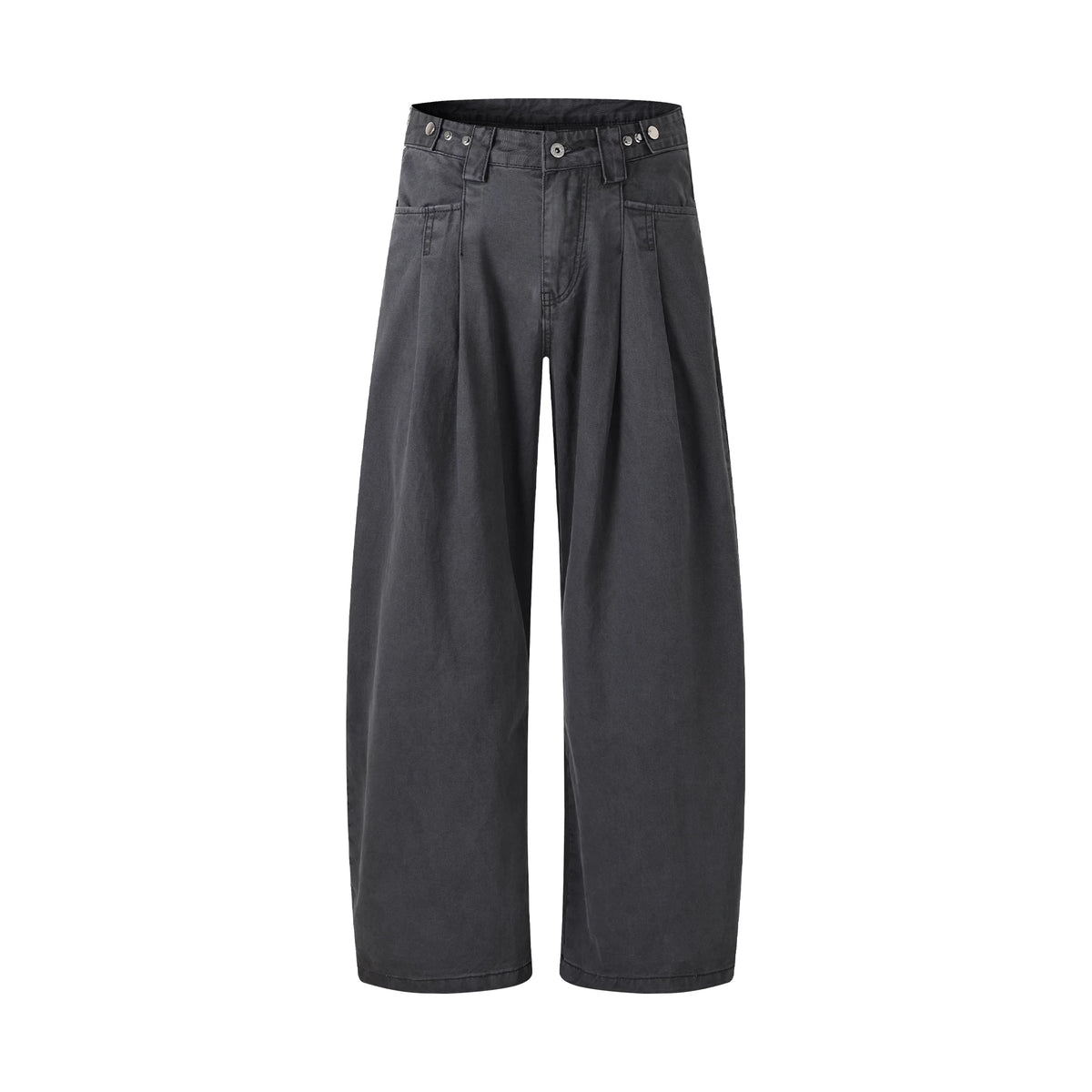 MADWITCH ADJUSTABLE PLEATED WIDE-LEG JEANS #DR6315