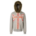 MADWITCH UNION JACK FUR-COLLAR HOODIE #2026553