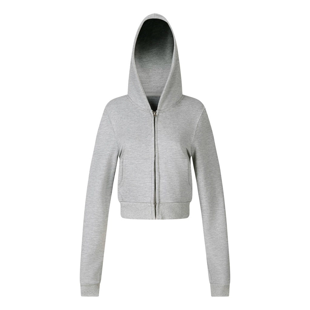 MADWITCH CROPPED SLIM-FIT ZIP HOODIE #C2026338