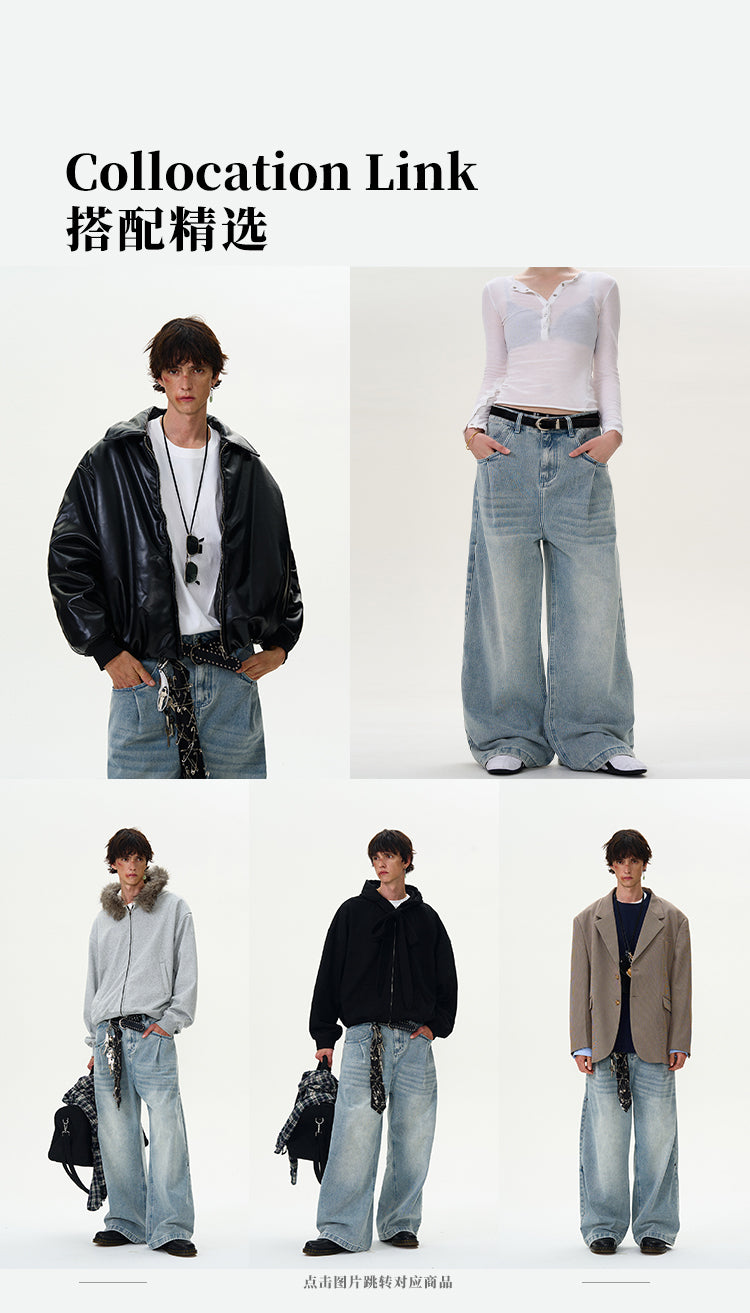 MADWITCH WARM LEATHER PADDED JACKET #H257