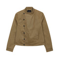 MADWITCH ASYMMETRIC WASHED STAND-COLLAR JACKET #N610
