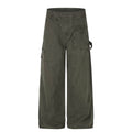 MADWITCH WASHED ASYMMETRIC CARGO TROUSERS #A641