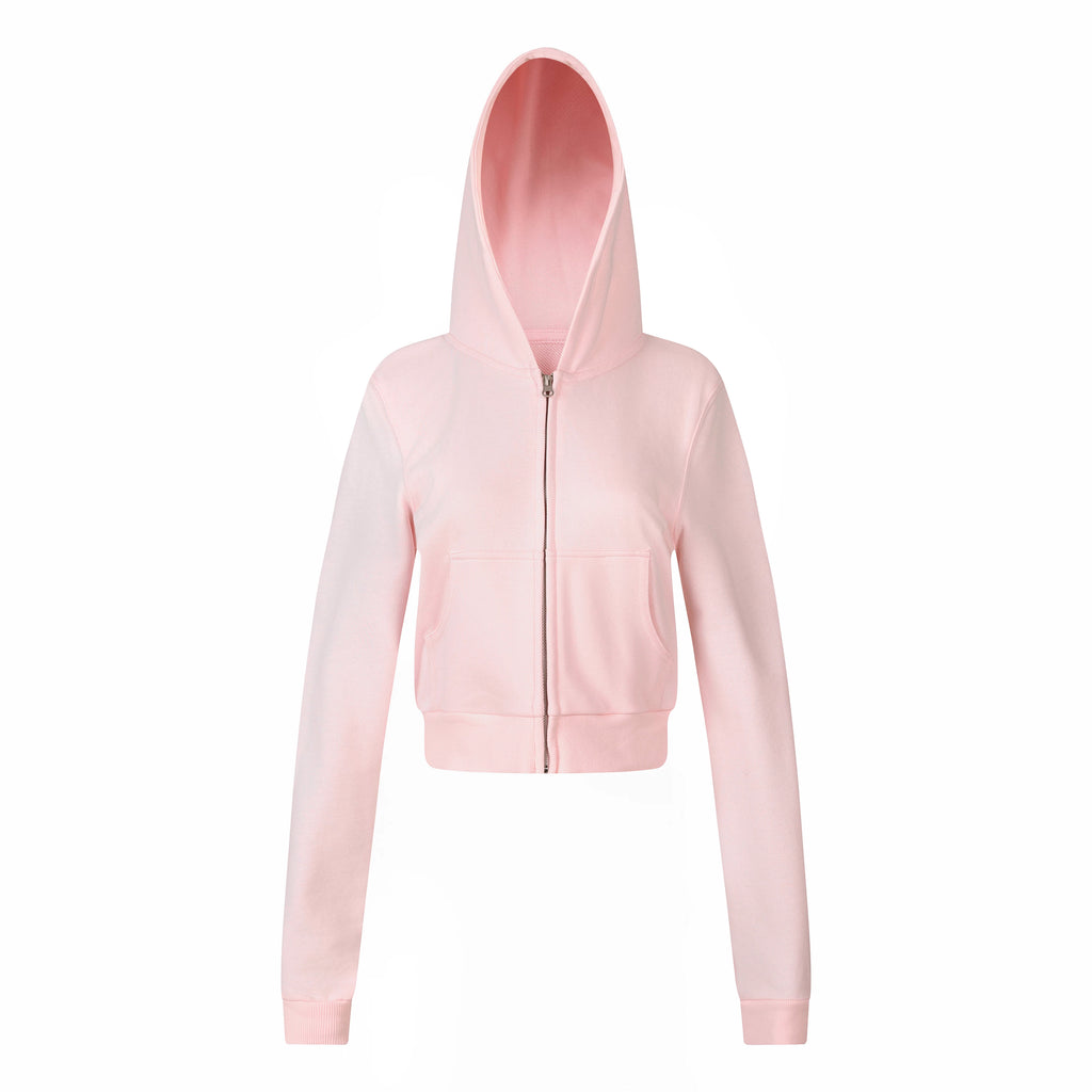 MADWITCH CROPPED SLIM-FIT ZIP HOODIE #C2026338