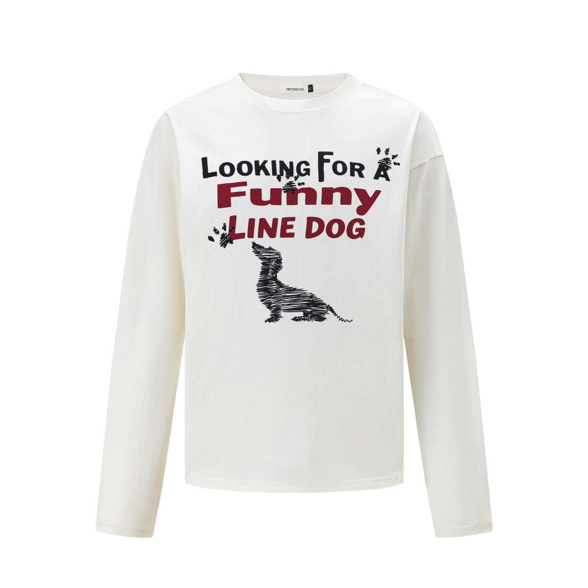 MADWITCH DACHSHUND GRAPHIC LONGSLEEVE T-SHIRT 27603 - MadWitch Store