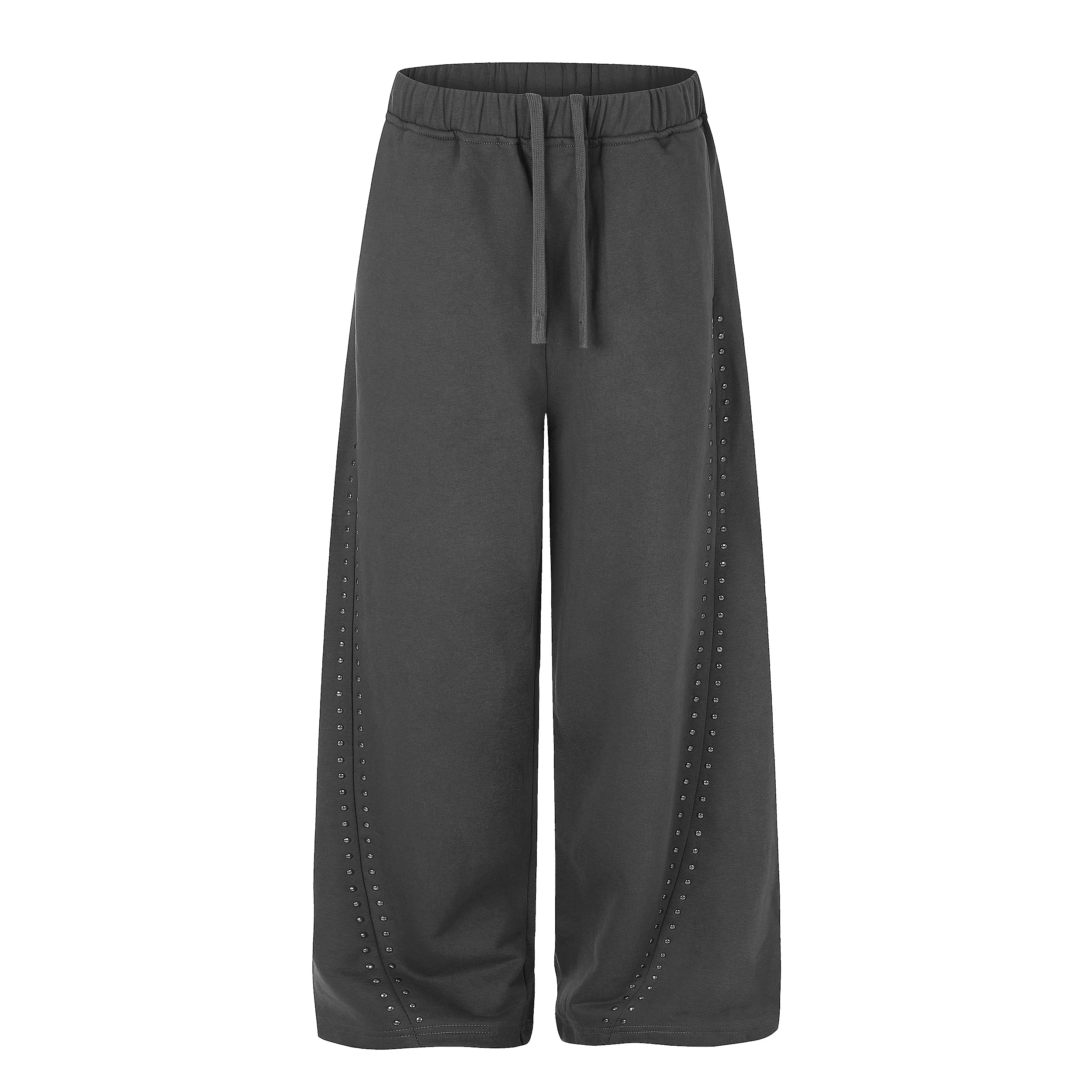 MADWITCH STUDDED WIDE-LEG SWEATPANTS #C1028