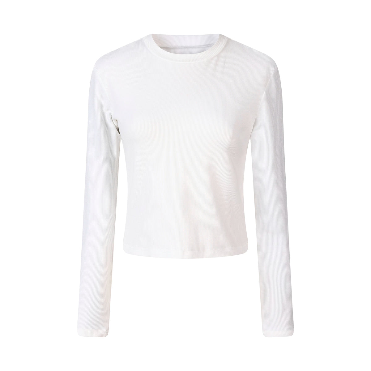 MADWITCH CROPPED RIBBED LONG TEE #C2026347
