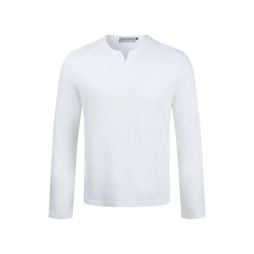 MADWITCH WOOL-BLEND HENLEY TEE #2605TX7054